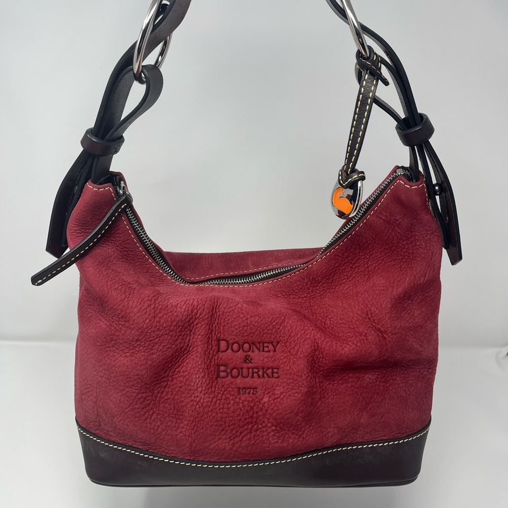 Dooney & Bourke Vintage Rose Nubuck Leather Shoulder Bag